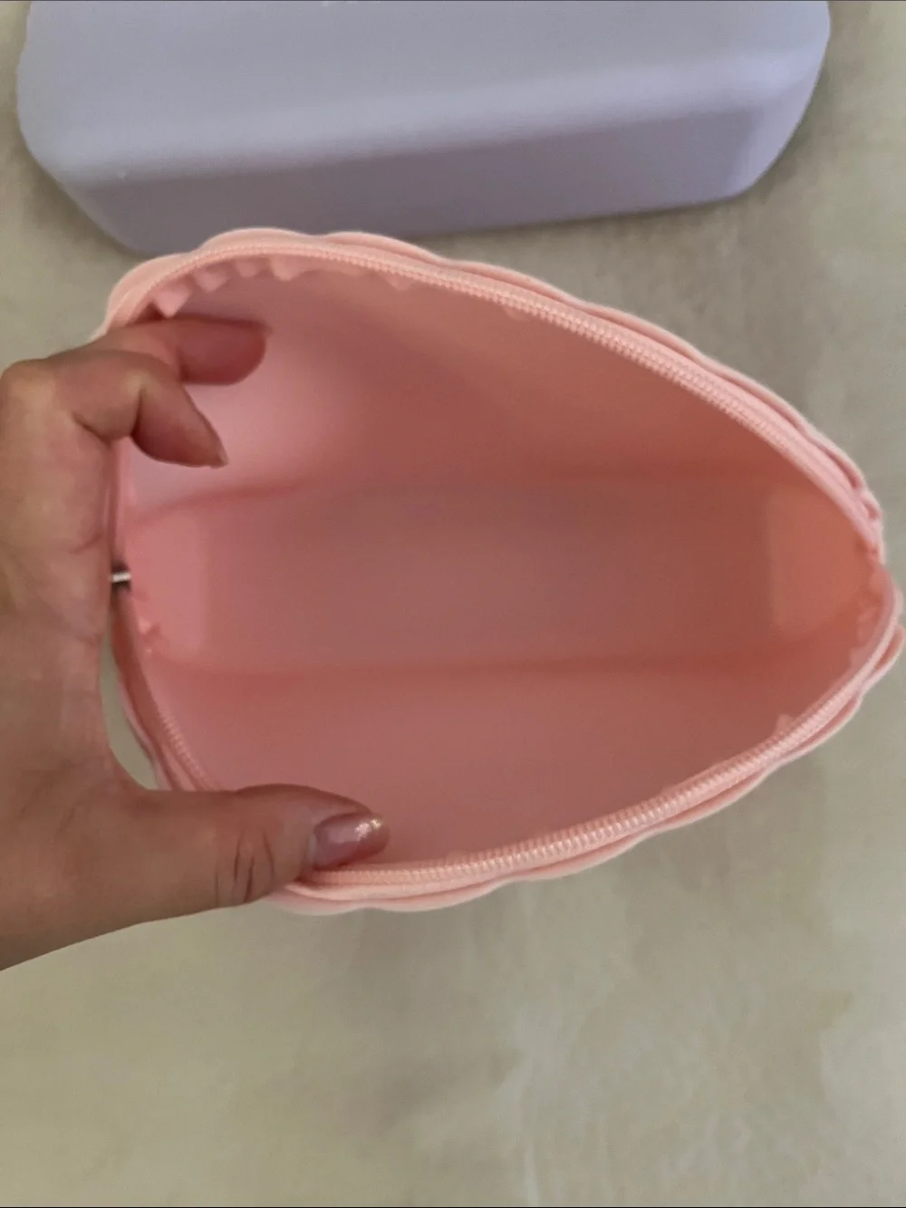 Darphin Pair of Pink and Purple Silicone Cosmetic Cases
